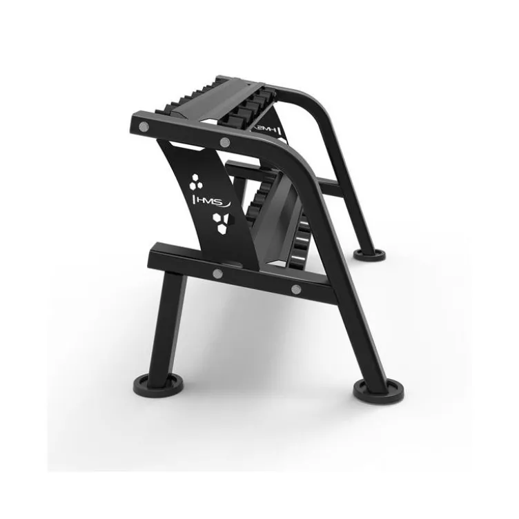 Rack de stockage pour haltères sur 2 étages avec support - Capacité 6 paires
