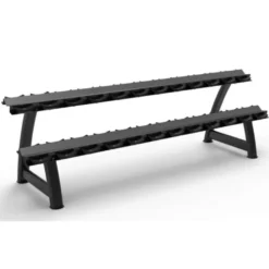 Rack de stockage pour 12 paires d'haltères avec berceaux en caoutchouc Titanium Strength 12RDR