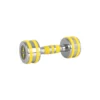 Rack d'haltères de musculation chromés ronds avec design original - 2 kg à 12 kg