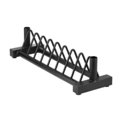 Rack horizontal pour haltères et 2 barres olympiques