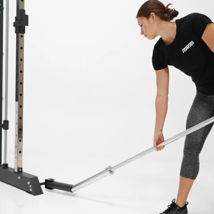 Rack polyvalent Force USA F100 V2 avec 200 kilos de plaques de poids et accessoires de training
