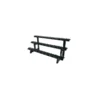 Rack pour haltères 3 plateaux avec supports individuels 30 emplacements
