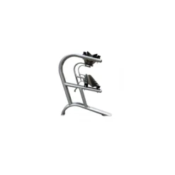 Rack professionnel pour 10 paires d'haltères avec supports individuels fixes double niveau
