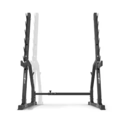Rack repose-barre de musculation à 6 niveaux avec espacement ajustable