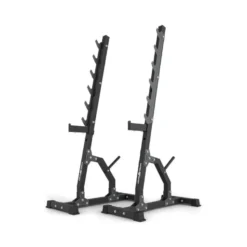 Rack repose-barre multi-niveaux pour exercices de musculation - Charge maximale 300 kg