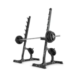 Rack repose-barre multi-niveaux pour exercices de musculation - Charge maximale 300 kg