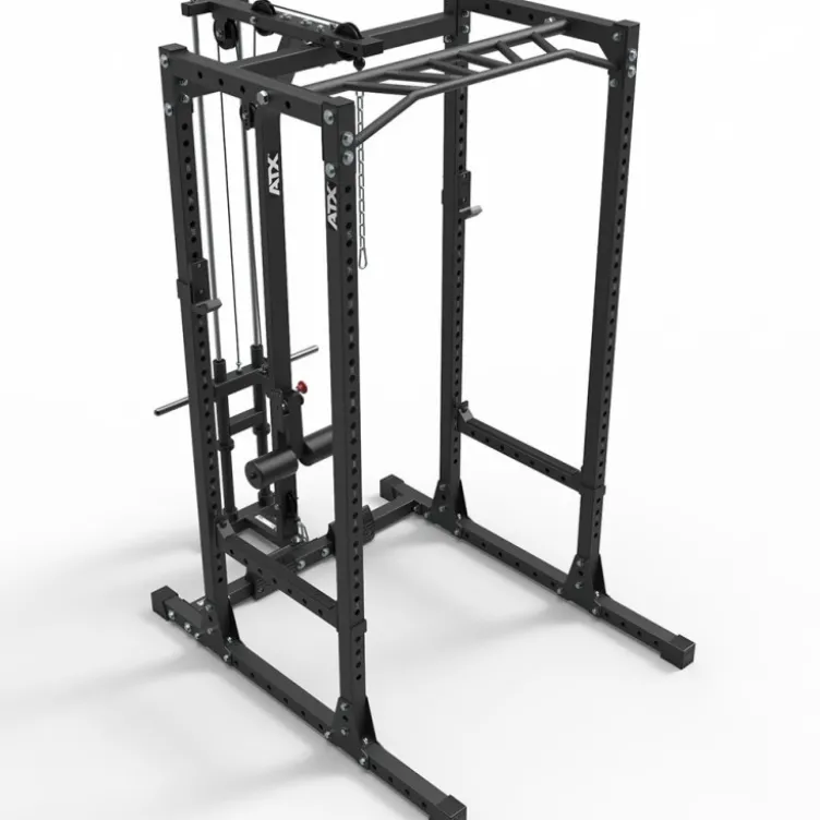 Rack à squat ATX professionnel série 600 215 cm avec poulies à charge libre et rouleau de blocage