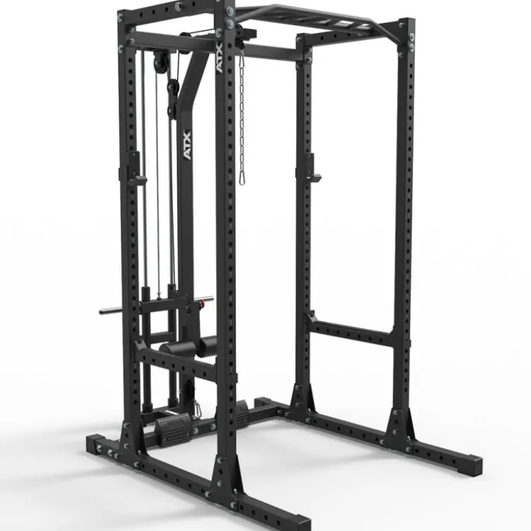Rack à squat ATX professionnel série 600 215 cm avec poulies à charge libre et rouleau de blocage