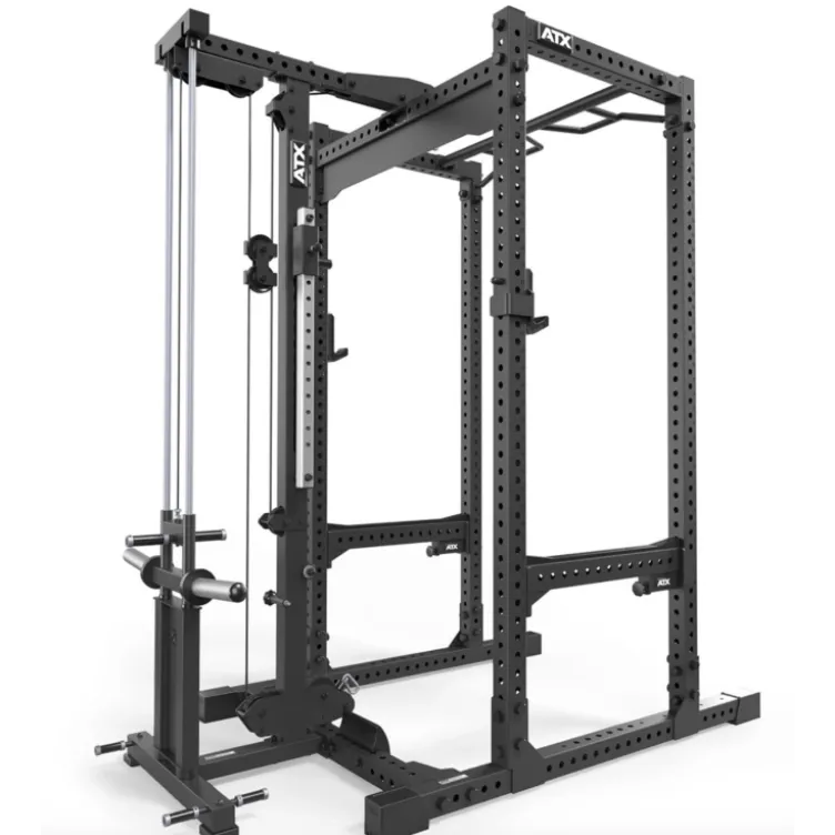 Rack à squat complet ATX avec station poulie à charge libre - Power rack Série 700