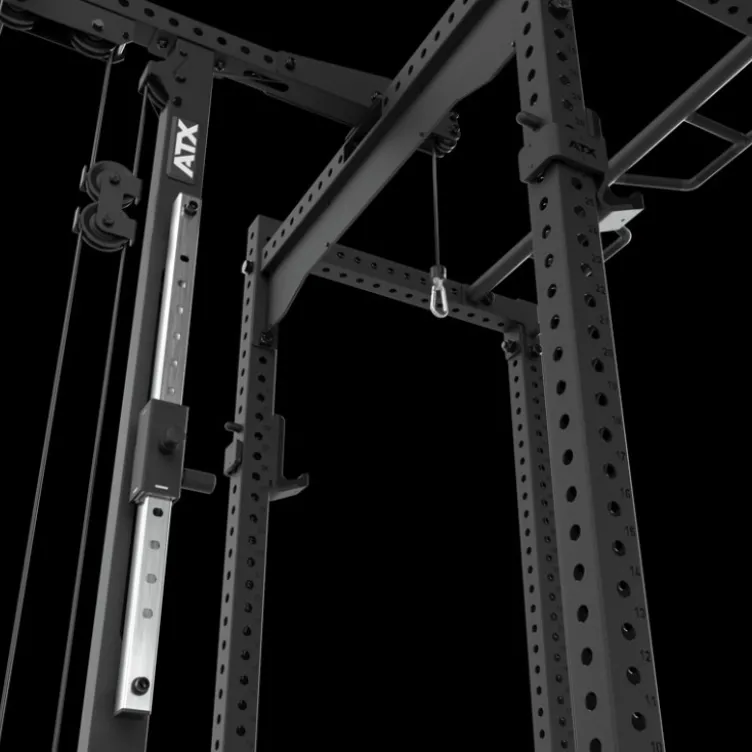 Rack à squat complet ATX avec station poulie à charge libre - Power rack Série 700