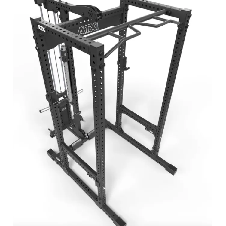 Rack à squat complet ATX avec station poulie à charge libre - Power rack Série 700