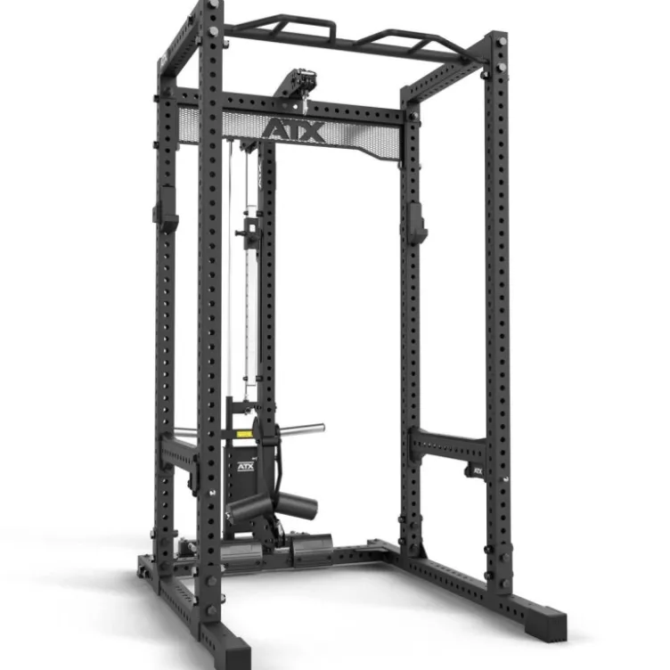 Rack à squat complet ATX avec station poulie à charge libre - Power rack Série 700