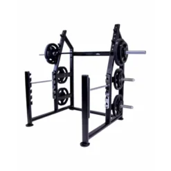 Rack à squat de musculation réglable polyvalent avec supports de sécurité et de rangement