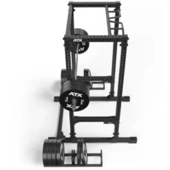 Rack à squat de musculation robuste avec capacité de charge extrême et barre de traction multigrip - ATX série 700 2.0