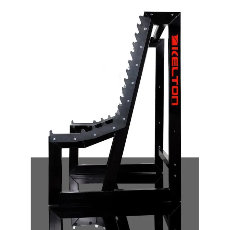 Rack à squat de musculation ultra sécuritaire réglable sur 11 positions pour salle de sport publique