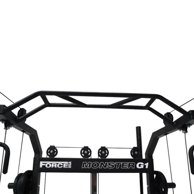 Rack à squat Multi-équipé Monster G1 3 en 1 Force USA - Inclus de multiples accessoires