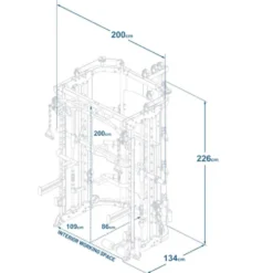 Rack à squat polyvalent de musculation à charge libre - Monster Commercial G9 Force USA