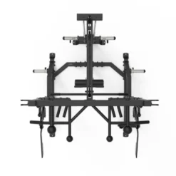 Rack à squat à poulie avec accessoires de musculation multiples et barre de traction pour homegym - Titanium Strength AX60