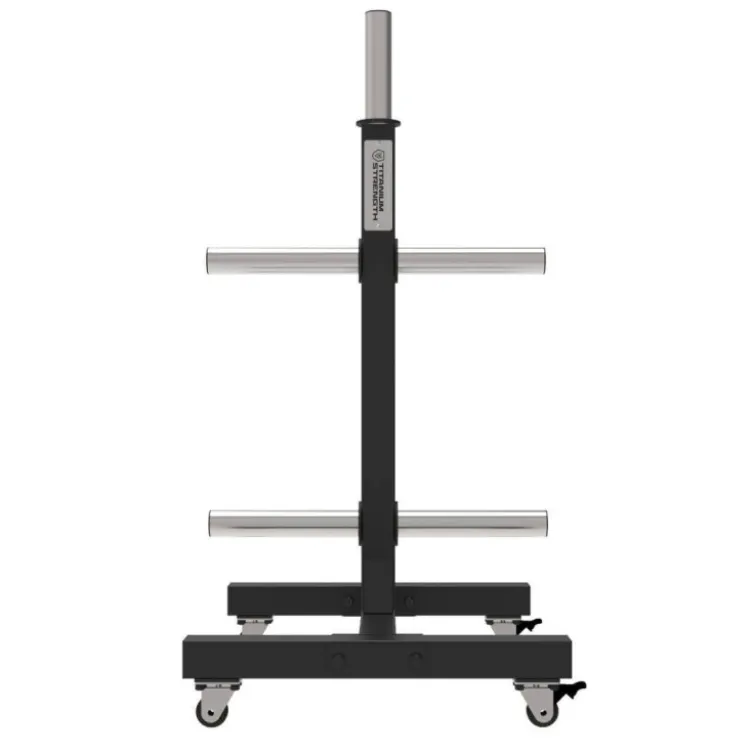 Rack vertical de stockage mobile pour disques de poids olympiques à capacité de charge de 300 kg - Titanium Strength VBR10