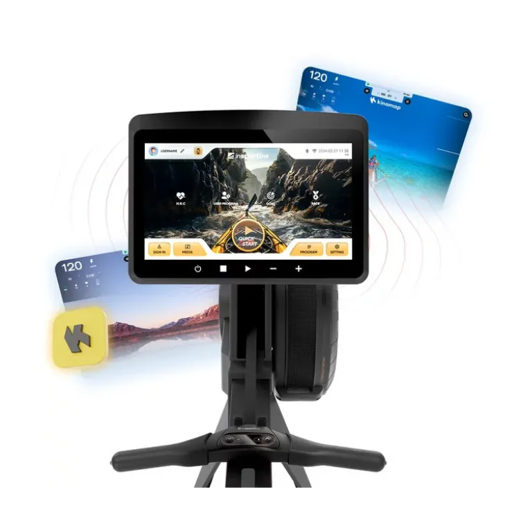Rameur air-magnétique Velocer Row pliable avec écran tactile 15,6" et 32 niveaux de résistance - 21 programmes