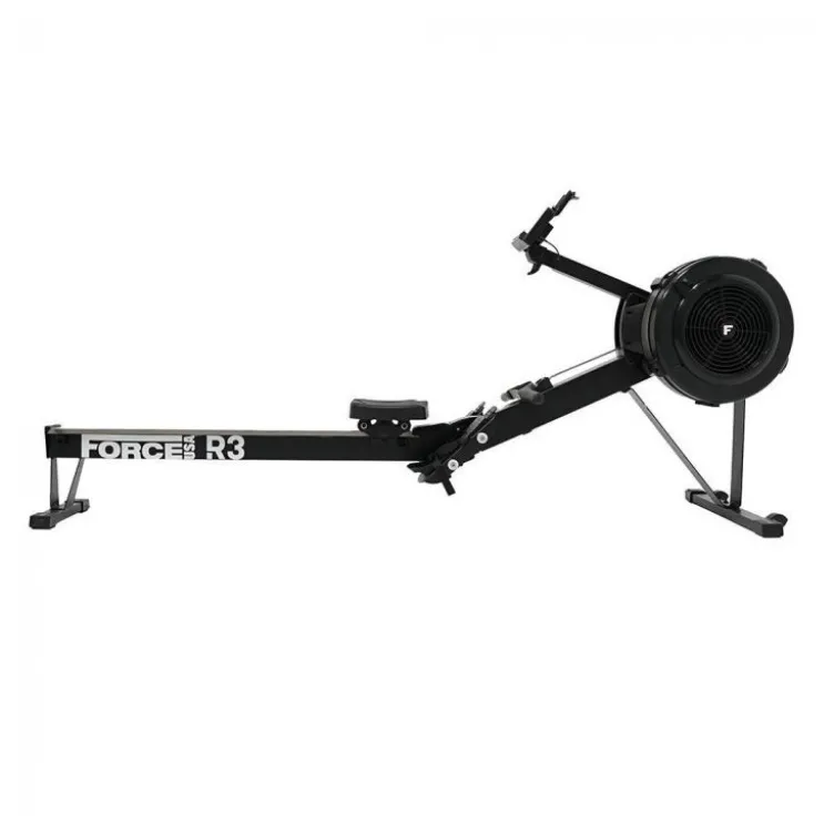 Rameur Air Rower Force USA avec repose-pieds réglable - Equipement avec résistance à air