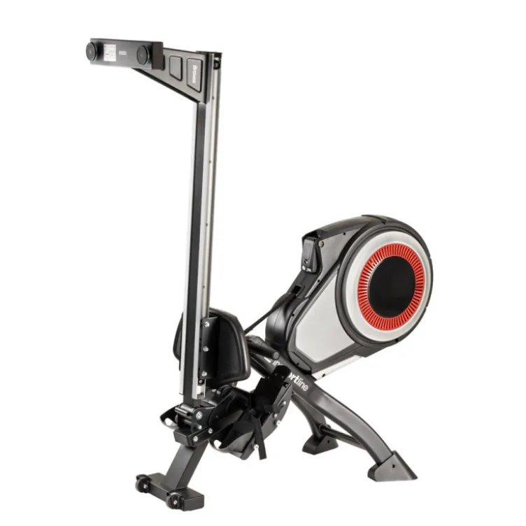 Rameur avec ventilateur de résistance à air pour training de cardio complet - Cadre pliable et ergonomique