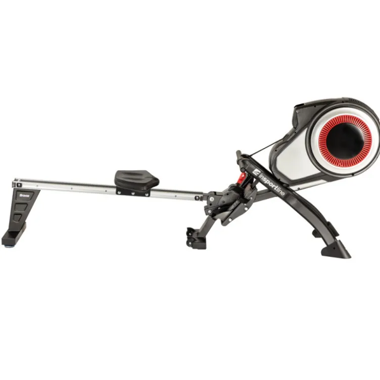 Rameur avec ventilateur de résistance à air pour training de cardio complet - Cadre pliable et ergonomique