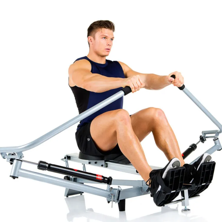 Rameur d'aviron pliable avec bras séparés et niveau de difficulté réglable - Écran LCD