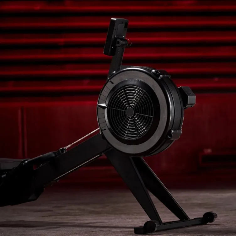 Rameur de compétition SpeedRow à résistance à air et entraînement par chaîne type Concept2 pour Hyrox et cardio intense