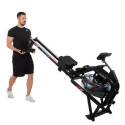 Rameur à eau ultra-confortable pour exercices de l'aviron - Écran LCD - Water Stream