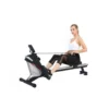 Rameur électronique pliable 8 niveaux de résistance avec écran pour home gym