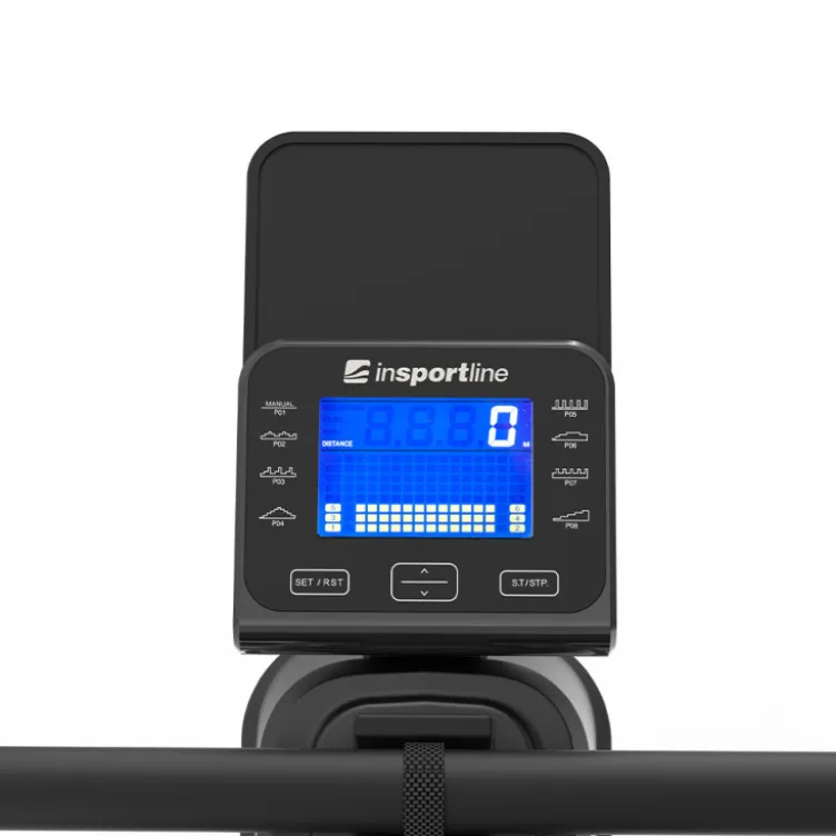 Rameur électronique Yukona avec 16 modes de résistance et volant d'inertie de 2 kg - Rails de 94 cm