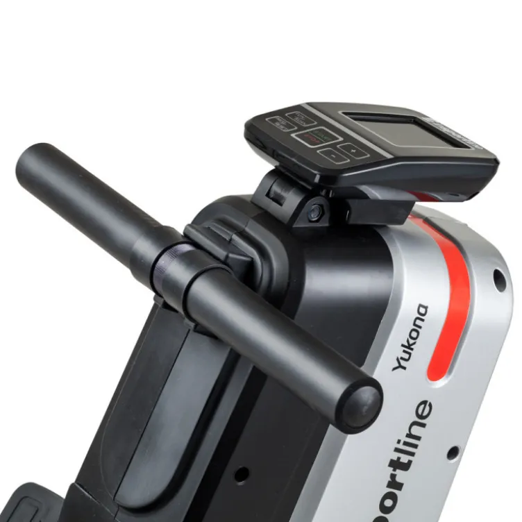 Rameur électronique Yukona avec 16 modes de résistance et volant d'inertie de 2 kg - Rails de 94 cm