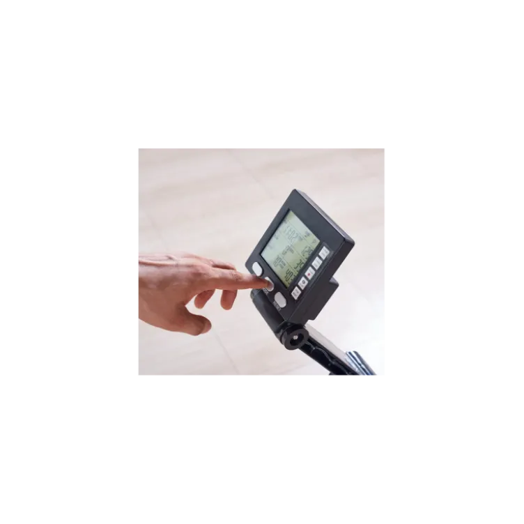 Rameur pliable avec 10 programmes d'intensité pour homegym - Écran de contrôle
