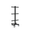 Rangement pratique et mobile pour disques de poids olympiques pour homegym