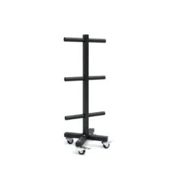 Rangement pratique et mobile pour disques de poids olympiques pour homegym
