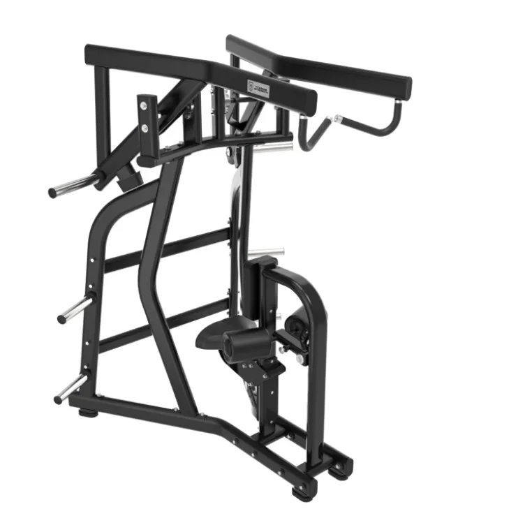Reverse grip machine lat pull down à charge libre Titanium Strength Black Séries pour le dos à usage professionnel BS-PL26