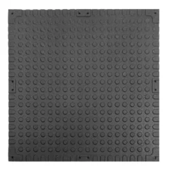Revêtement de sol effet bois ou marbre 100 x 100 x 2 cm avec surface texturée en caoutchouc EPDM