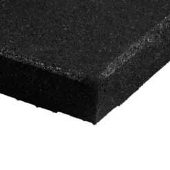 Revêtement de sol en caoutchouc SBR 100 x 100 cm d'épaisseur 4 cm pour salles de musculation