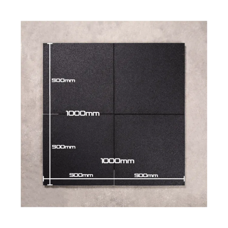 Revêtement de sol 50 x 50 cm ou 100 x 100 cm amortissant imperméable pour salle de sport