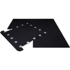 Revêtement de sol 100 x 100 x 2 cm pour salle de sport - Surface antidérapante
