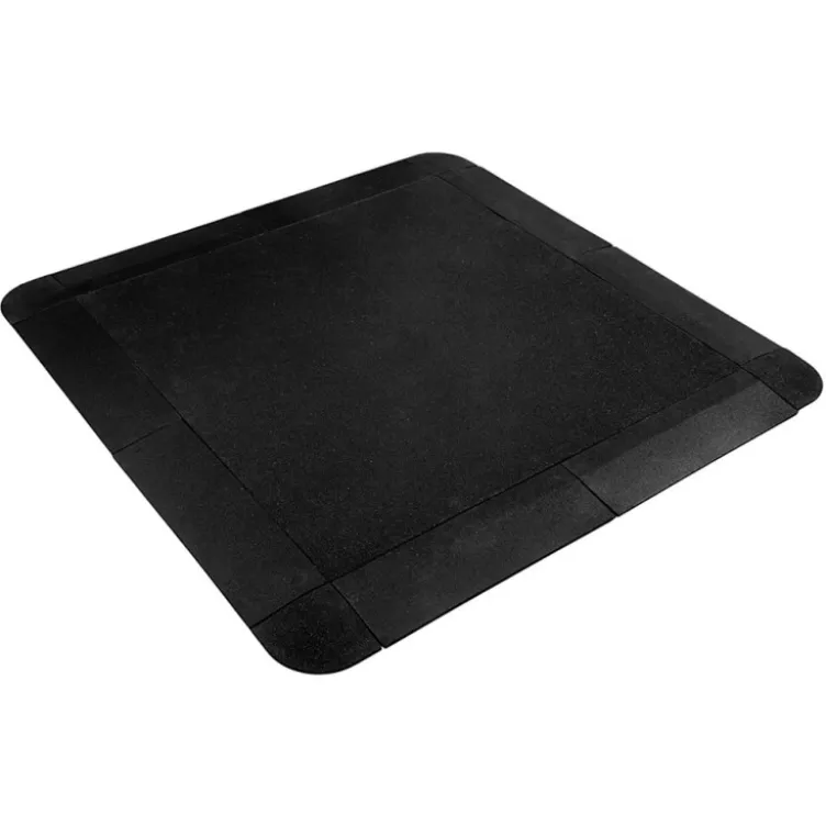Revêtement de sol 100 x 100 x 2 cm pour salle de sport - Surface antidérapante