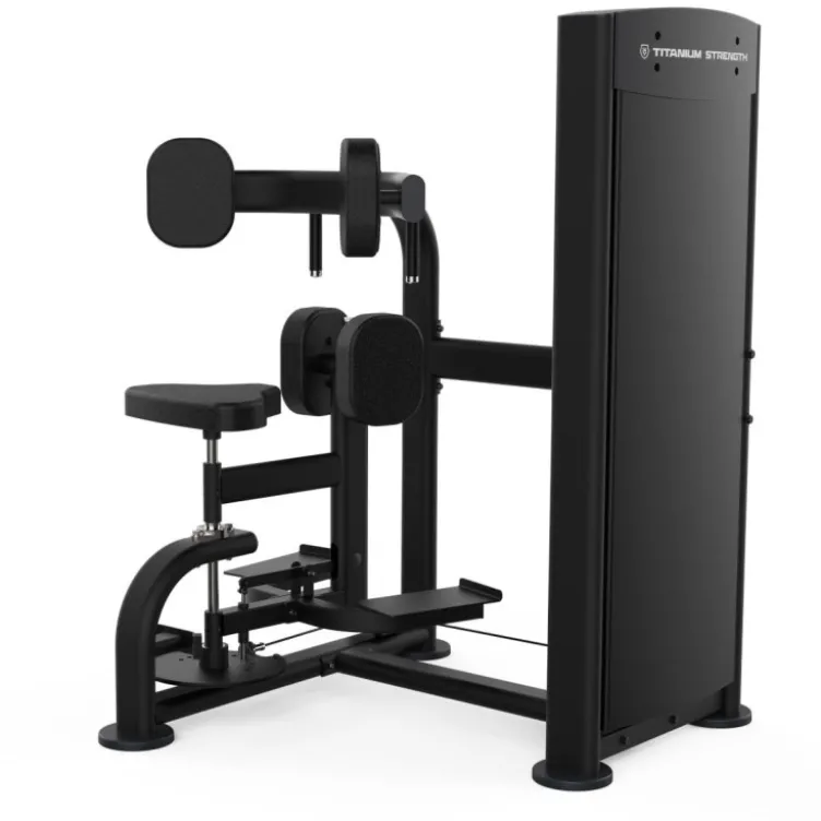 Rotary torso machine à charge guidée Titanium Strength pour le développement des abdominaux avec amplitude ajustable - BS-S16