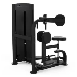 Rotary torso machine à charge guidée Titanium Strength pour le développement des abdominaux avec amplitude ajustable - BS-S16