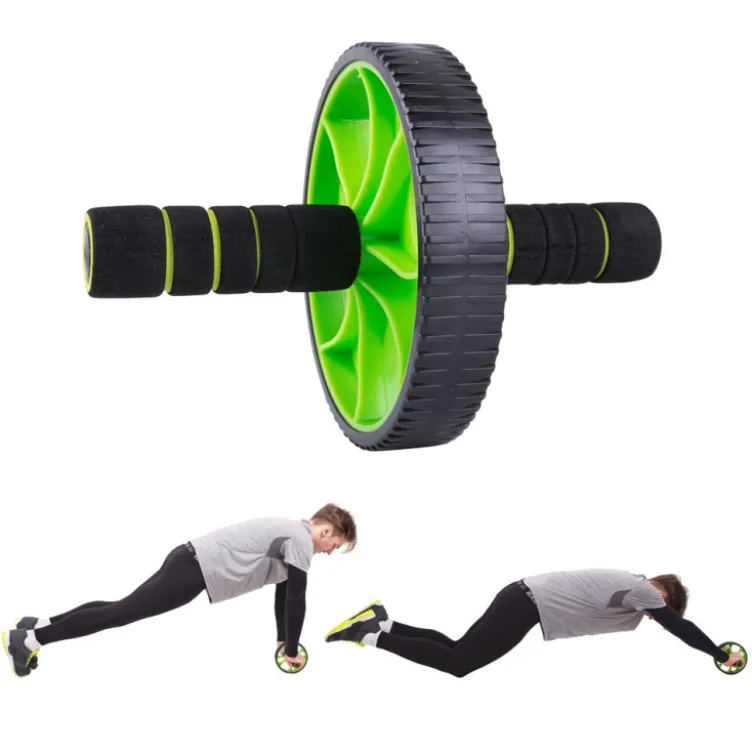 Roue abdominale antidérapante avec des poignées en mousse confortables