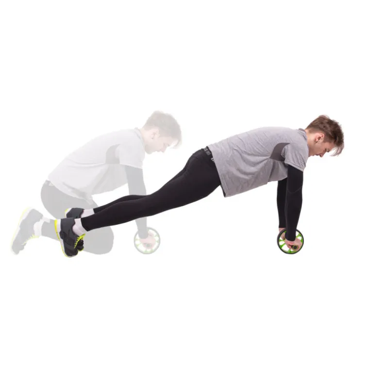 Roue abdominale antidérapante avec des poignées en mousse confortables