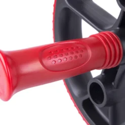 Roue abdominale d'aérobie en acier réglable avec poignées anti-dérapantes