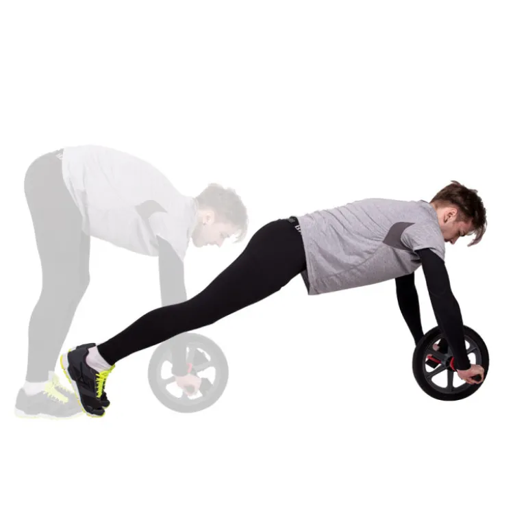 Roue à abdominaux pour exercices en homegym - antidérapante en acier