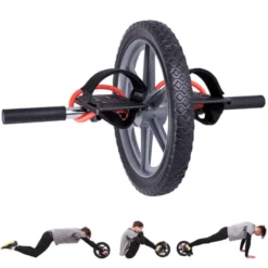 Roue à abdominaux pour exercices en homegym - antidérapante en acier