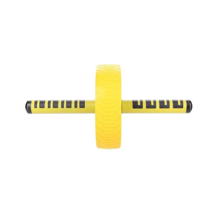 Roue de musculation pour exercices du haut du corps - Poignées en caoutchouc de 15 cm de longueur